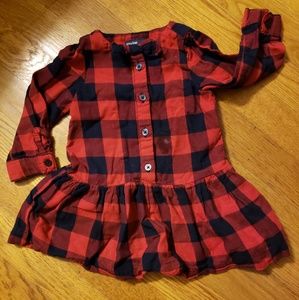 Baby Gap buffalo plaid dress